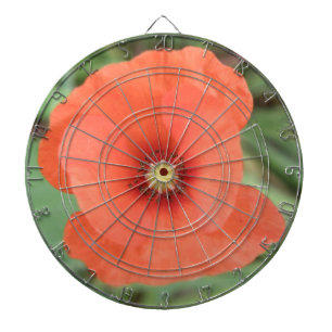 Wild Poppy Blume Dart Board Dartscheibe