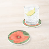 Wild Poppy Blume Untersetzer (Seite)