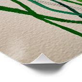 Wild Poppy Print Poster (Ecke)