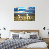 WILD PORSES "Live to Run" Canvas Print Leinwanddruck (Insitu (Schlafzimmer))
