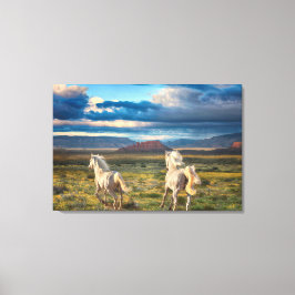 WILD PORSES "Live to Run" Canvas Print Leinwanddruck