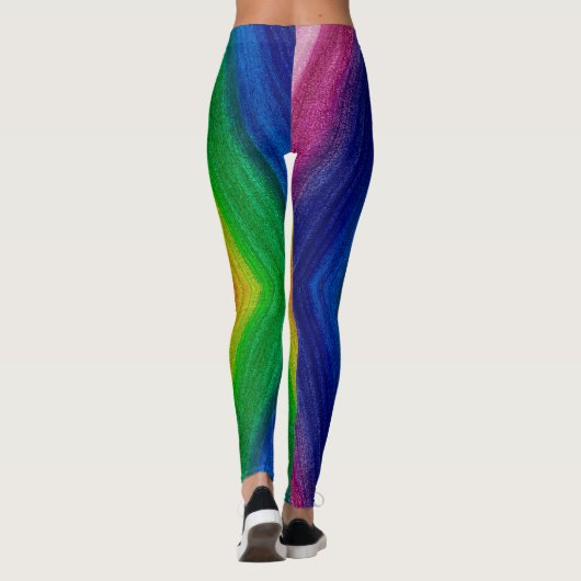 Wild Prism Art Leggings (Rückseite)