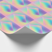 Wild Prismatic Ombre Pastel Rainbow Design Geschenkpapier (Ecke)