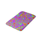 Wild Psychedelic Liquid Colors Badematte (Schrägansicht)