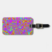 Wild Psychedelic Liquid Colors Gepäckanhänger (Vorderseite horizontal)