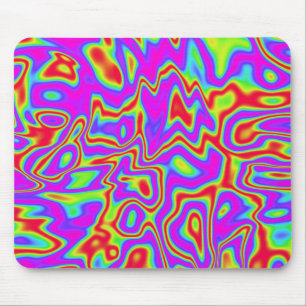 Wild Psychedelic Liquid Colors Mousepad