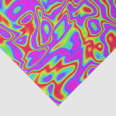 Wild Psychedelic Liquid Colors Seidenpapier (Ausschnitt)