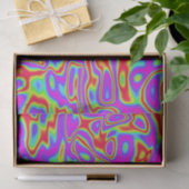 Wild Psychedelic Liquid Colors Seidenpapier (Geschenk)