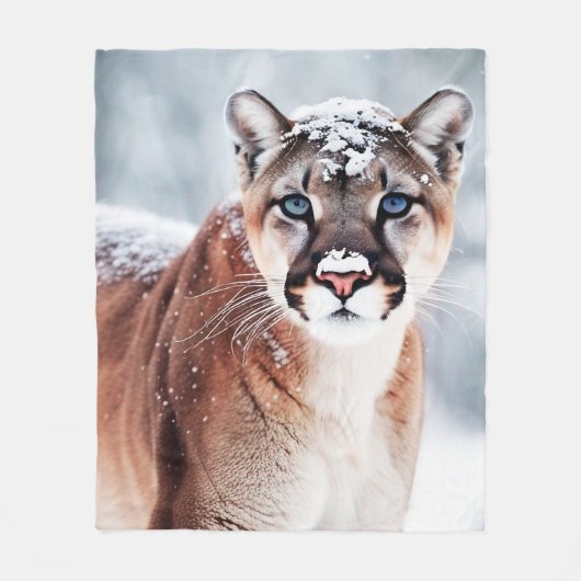Wild puma winter fleecedecke (Vorderseite)