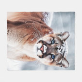 Wild puma winter fleecedecke (Vorderseite (Horizontal))