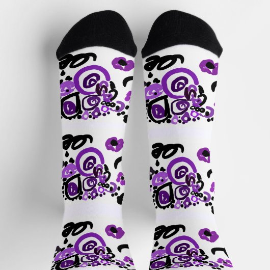 Wild Purple Peacock Socken (Oben)
