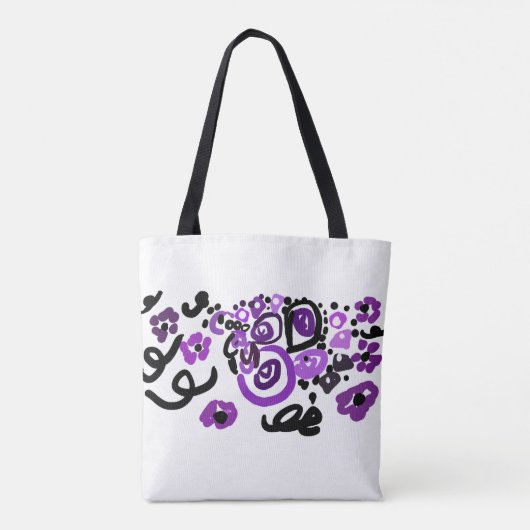 Wild Purple Peacock Tasche (Rückseite)