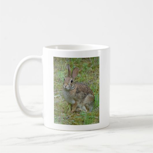 Wild-Rabbit-Cottontail Apparel and Gifts Kaffeetasse (Links)