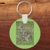 Wild-Rabbit-Cottontail Apparel and Gifts Schlüsselanhänger (Vorderseite)