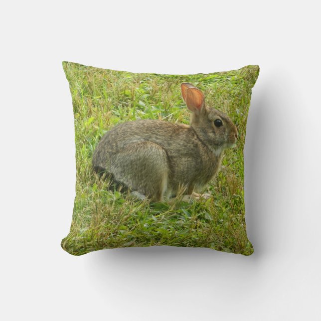 Wild Rabbit Pillow Kissen (Vorderseite)