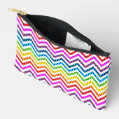 Wild-Rainbow-Zickzack Muster Zubehörtasche (Offen)