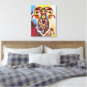 Wild Ram Art Canvas Print Leinwanddruck (Insitu (Schlafzimmer))