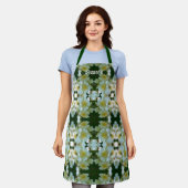 Wild Rambling Rose Blumenmuster Personalisiert Schürze (Getragen)