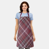 Wild Raspberries Crimson Red Kariert Schürze (Getragen)