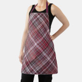 Wild Raspberries Crimson Red Kariert Schürze (InSitu)