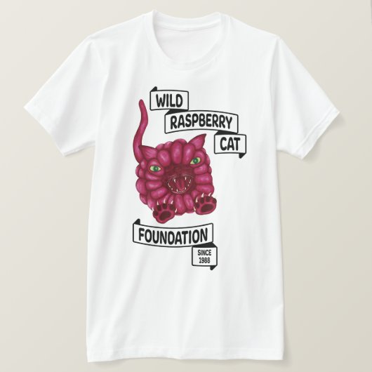 Wild Raspberry Cat T-Shirt (Design vorne)