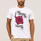 Wild Raspberry Cat T-Shirt (Vorderseite)