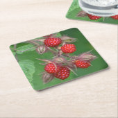 Wild Raspberry Party Untersetzer (angewinkelt)
