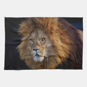 Wild Raubtier Löwe mit Mane Geschirrtuch