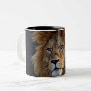 Wild Raubtier Löwe mit Mane Zweifarbige Tasse