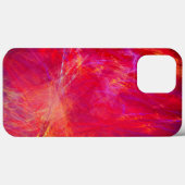 "Wild Red" - Abstraktes Fraktal Flammen texturiert Case-Mate iPhone Hülle (Rückseite (Horizontal))