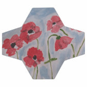 Wild Red Poppies Fußball (Flach)