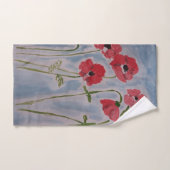 Wild Red Poppies Handtuch Set (Handtuch)