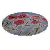 Wild Red Poppies Schneidebrett (Ecke)