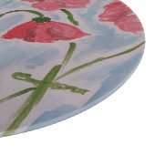 Wild Red Poppies Schneidebrett (Ecke)