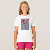 Wild Red Poppies T-Shirt (Vorne ganz)