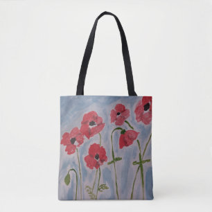 Wild Red Poppies Tasche