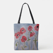 Wild Red Poppies Tasche (Rückseite)