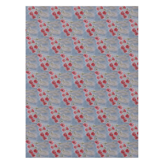 Wild Red Poppies Tischdecke (Vorderseite)