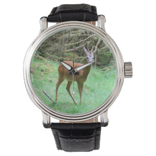 Wild Reh Hirsch – Elegantes Waldtier Armbanduhr
