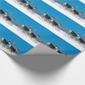 Wild Reindeer Xmas Weihnachtsfeiertag Geschenkpapier (Ecke)