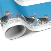 Wild Reindeer Xmas Weihnachtsfeiertag Geschenkpapier (Rolleneckpunkt)