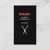 Wild Retro Skeleton Friseurstylist - Visitenkarten Visitenkarte (Rückseite)