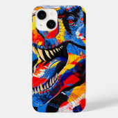 Wild Retro T-rex Dinosaur Fusion Case-Mate iPhone Hülle (Rückseite)