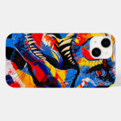 Wild Retro T-rex Dinosaur Fusion Case-Mate iPhone Hülle (Rückseite (Horizontal))