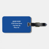 Wild Retro T-rex Dinosaur Fusion Gepäckanhänger (Rückseite horizontal)