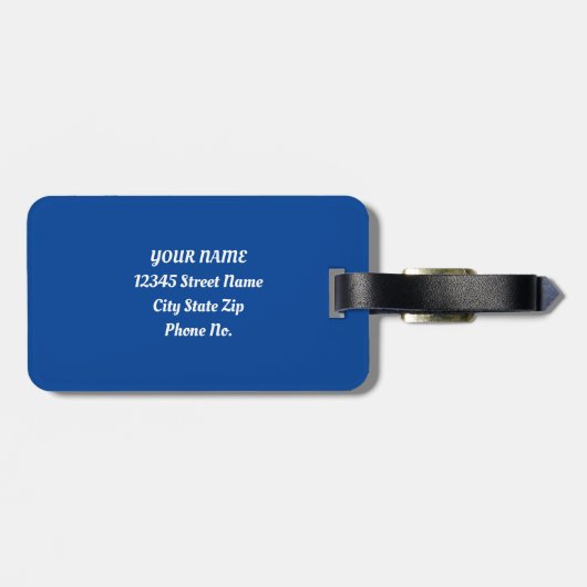 Wild Retro T-rex Dinosaur Fusion Gepäckanhänger (Rückseite horizontal)