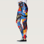 Wild Retro T-rex Dinosaur Fusion Leggings (Links)