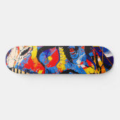 Wild Retro T-rex Dinosaur Fusion Skateboard (Horizontal)