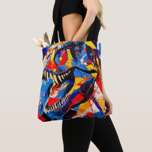 Wild Retro T-rex Dinosaur Fusion Tasche