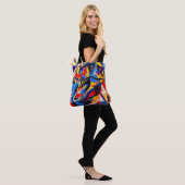Wild Retro T-rex Dinosaur Fusion Tasche (Am Model)